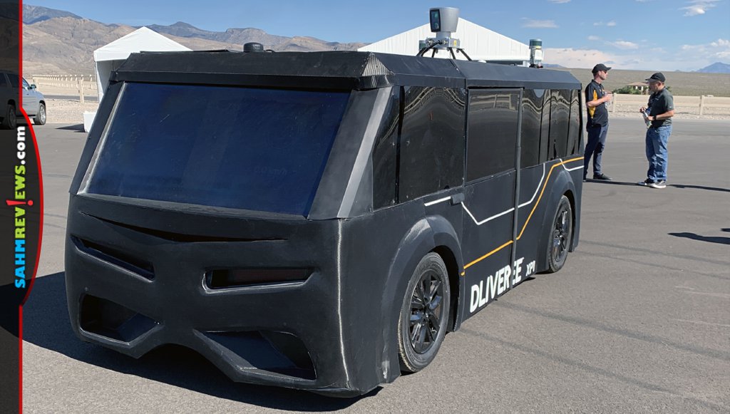 Wejo DLIVEREE Autonomous Vehicle in action during Data in the Desert. - SahmReviews.com