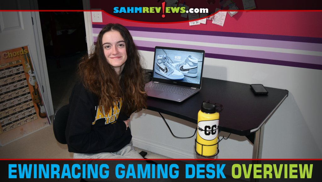 EwinRacing Gaming Desks have built-in USB ports, wireless charging, LED lighting and more. - SahmReviews.com