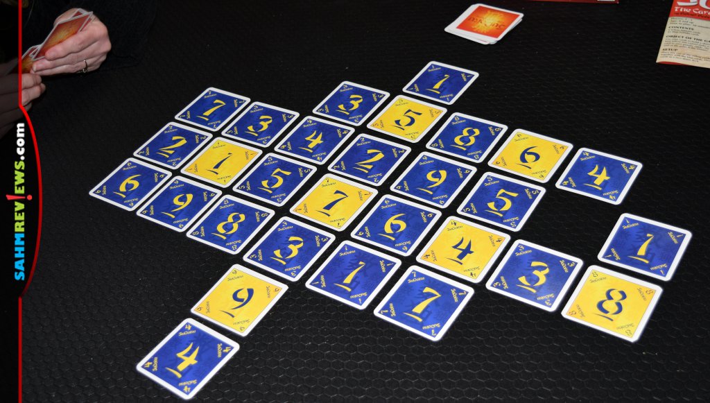 SuDoku: The Card Game - Example of the board state from the middle of a game.