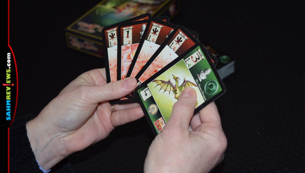 Fairy Tale Card Game - Woman holding a hand of cards