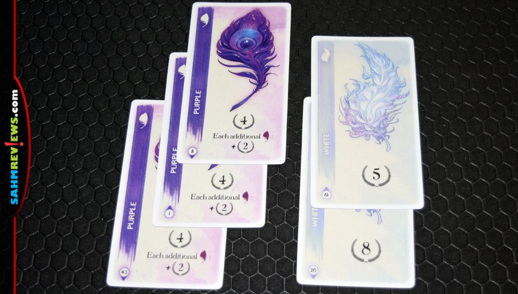 Featherlight Card Game - Example of final hand