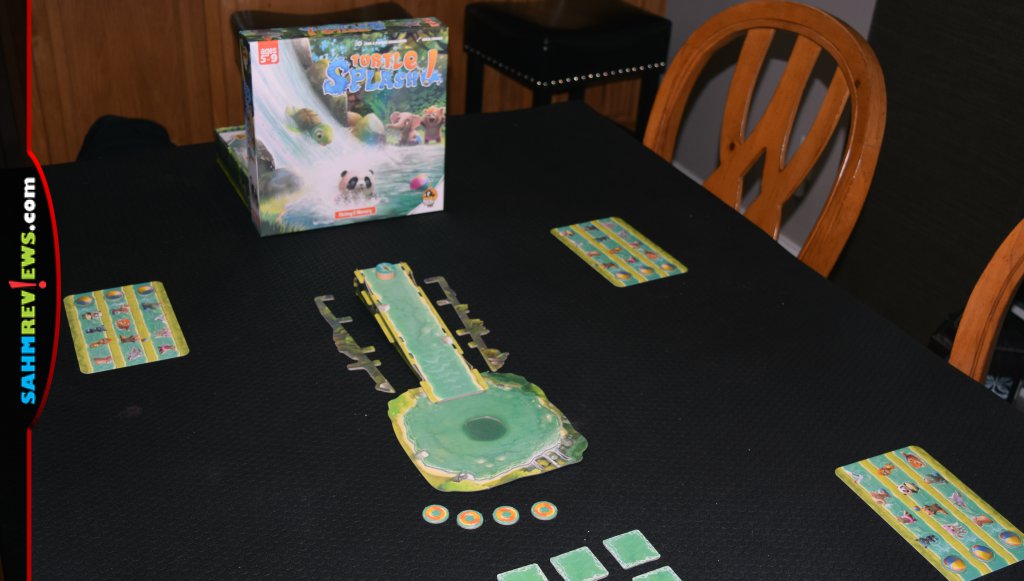 Setup for Turtle Splash dexterity game. - SahmReviews.com