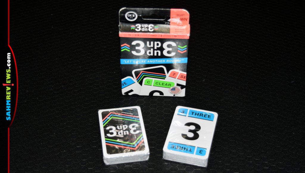 3UP 3DOWN Card Game - box and its contents