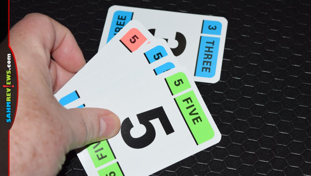 3UP 3DOWN Card Game - Example of playing multiple cards of the same number.