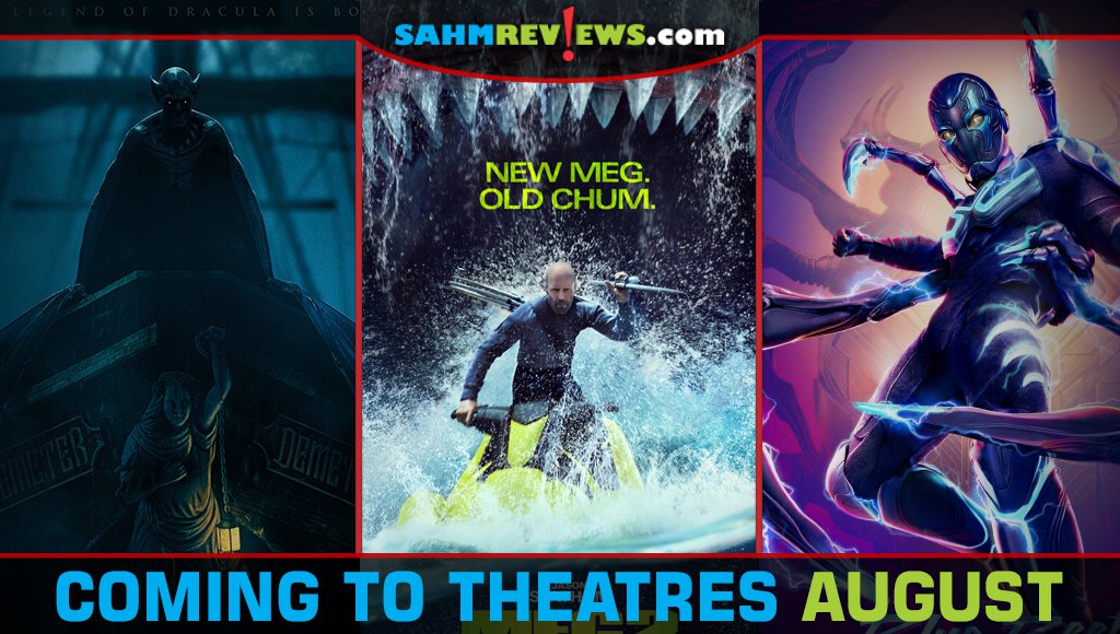 The Last Voyage of Demeter, Meg 2: The Trench and Blue Beetle are among the movies releasing in theaters in August 2023 - SahmReviews.com