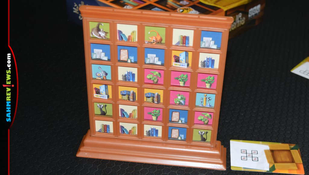 Completed bookshelf player board from My Shelfie. - SahmReviews.com