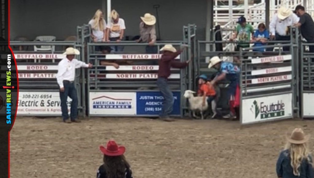 Junior Mutton Busting at the rodeo - SahmReviews.com
