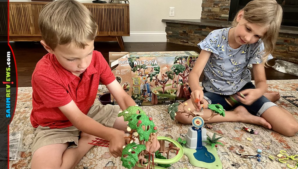 Playmobil Wiltopia Tropical Jungle playset brought out the imagination and encouraged cooperative play. - SahmReviews.com