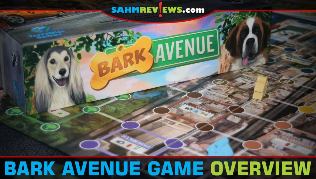 Bark Avenue is a pick-up and deliver dog walking themed board game by designers Mackenzie and Jonathan Jungck - SahmReviews.com