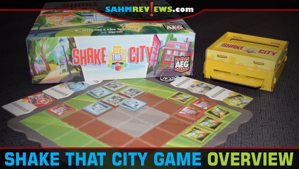 Shake That City is a simultaneous action-selection city-building game from Alderac Entertainment Group. - SahmReviews.com