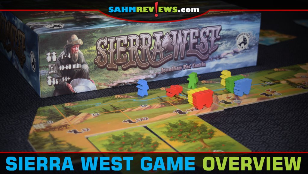 Meeples on the Trail Board in Sierra West board game from Board & Dice - SahmReviews.com