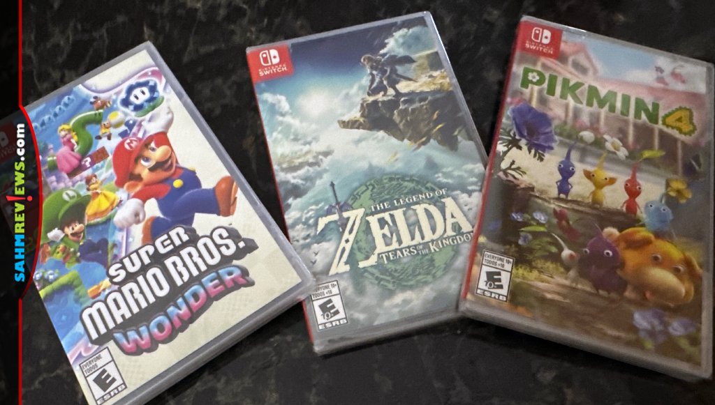 Nintendo Switch Releases - Three new games in cases.