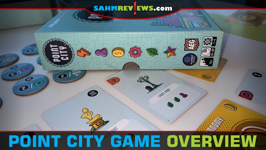 Point City from Alderac Entertainment Group is a city-building take on the game Point Salad - SahmReviews.com