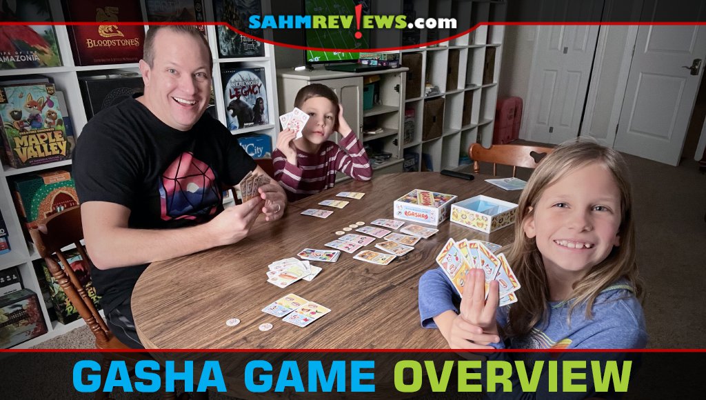 Those toy-dispensing, coin-gobbling machines come to the game table in Gasha, a card game from 25th Century Games. - SahmReviews.com
